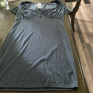 casual navy blue dress